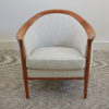 Swedish teak ‘Aristokrat’ upholstered club chair by Bertil Fridhagen