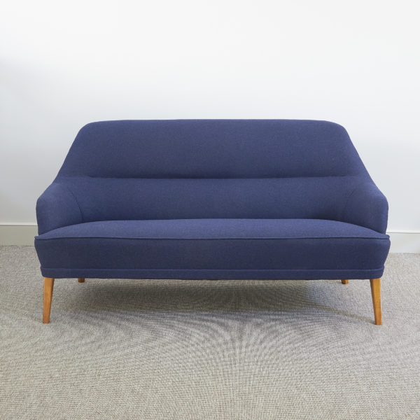 Swedish upholstered beech sofa by Bertil Fridhagen