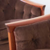 Pair of Swedish mahogany ‘Aristokrat’ buttoned club chairs by Bertil Fridhagen