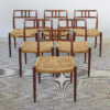 Set of six Danish rosewood ‘model 79’ dining chairs, designed by Niels O. Møller for J.l Møller Møbelfabrik