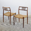 Set of six Danish rosewood ‘model 79’ dining chairs, designed by Niels O. Møller for J.l Møller Møbelfabrik