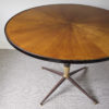 Italian maple veneered circular centre table in the manner of Osvaldo Borsani