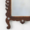 Damascus mother-of-pearl and bone parquetry mirror