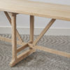 Large Arts and Crafts style oak console table