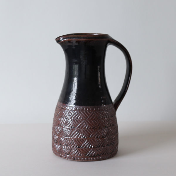 Leach Pottery Standard Ware, large jug, Tenmoku