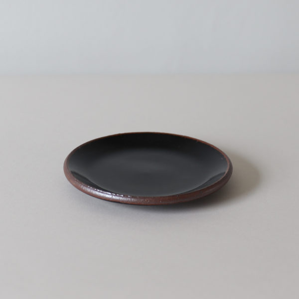 Leach Pottery Standard Ware, dessert plate, Tenmoku