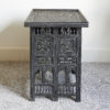 Rare Great Exhibition quality Anglo-Indian carved ebony folding table