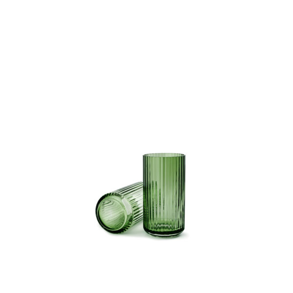 Lyngby Porcelæn, Lyngby vase, green glass, 12cm