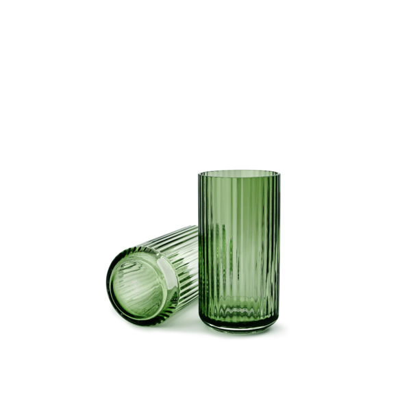 Lyngby Porcelæn, Lyngby vase, green glass, 20cm