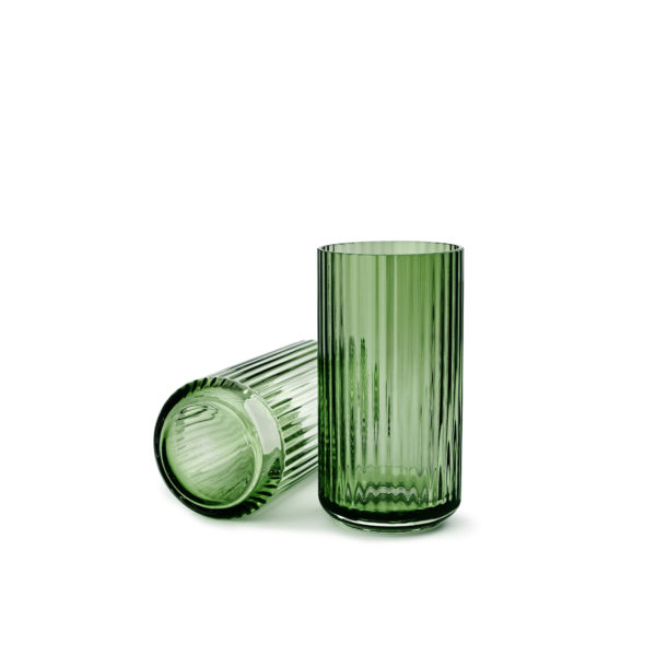 Lyngby Porcelæn, Lyngby vase, green glass, 25cm