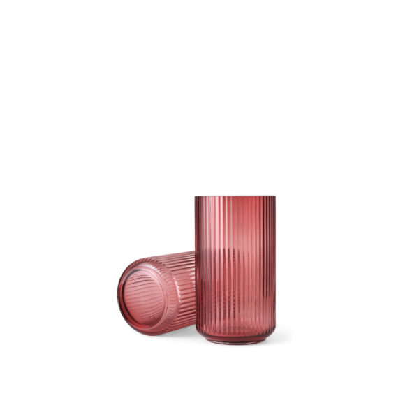 Lyngby Porcelæn, Lyngby vase, burgundy glass, 20cm