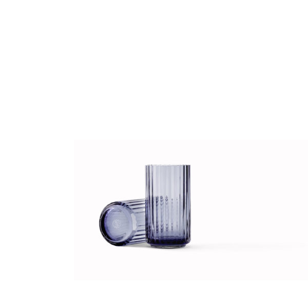 Lyngby Porcelæn, Lyngby vase, blue glass, 12cm
