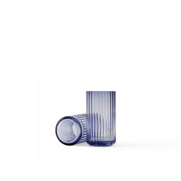 Lyngby Porcelæn, Lyngby vase, blue glass, 15cm