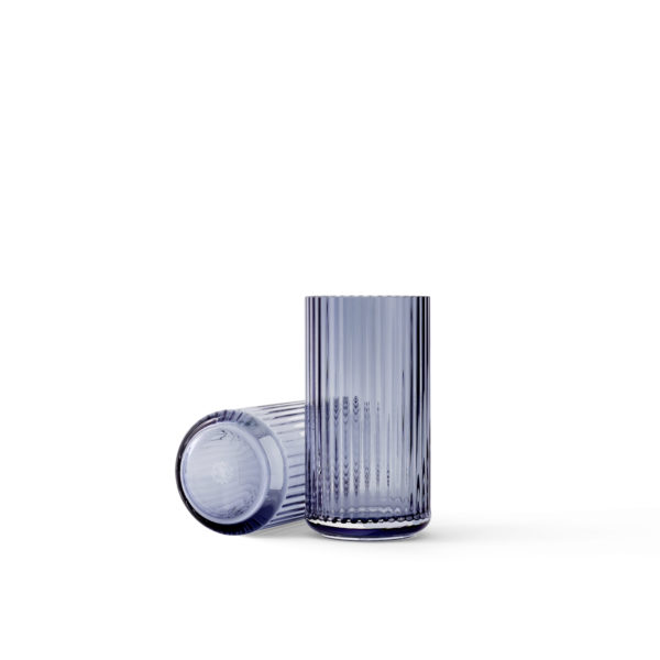 Lyngby Porcelæn, Lyngby vase, blue glass, 20cm