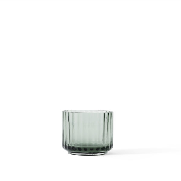 Lyngby Porcelæn, Lyngby tealight candle holder, green glass