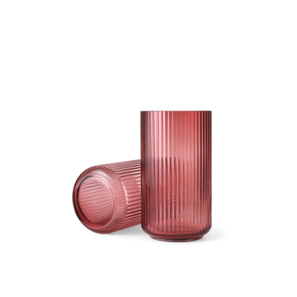 Lyngby Porcelæn, Lyngby vase, burgundy glass, 25cm