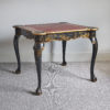 English polychrome and gilt decorated gaming table in George II style, c. 1900