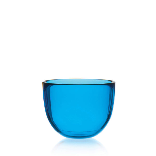 David Mellor, 10cm glass bowl, aqua blue