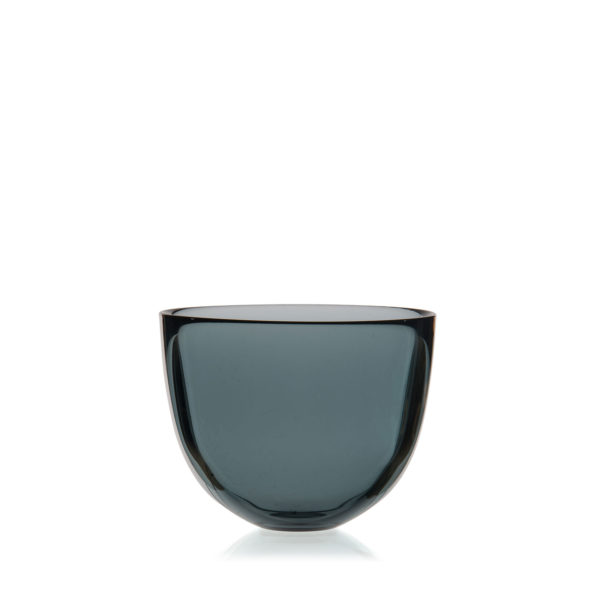 David Mellor, 10cm glass bowl, smoke grey