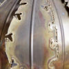 Danish Brutalist patinated brass ‘Onion’ light pendant by Svend Aage Sorensen (1913-2004), 1960s