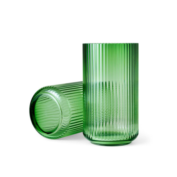Lyngby Porcelæn, Lyngby vase, green glass, 38cm