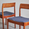 Set of six Danish teak chairs, designed by Johannes Norgaard, c. 1960