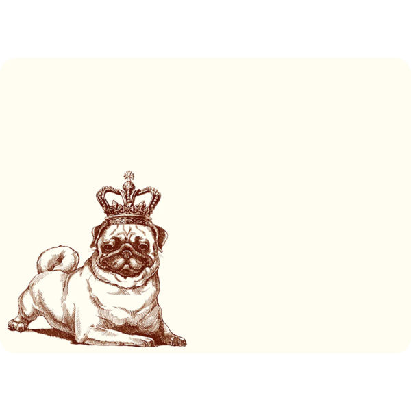 Alexa Pulitzer, Medium notecards, Royal Pug