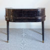 Rare Carlton House style brass inlaid, tessellated amethyst resin desk by Maitland-Smith, c. 1980