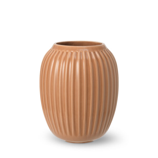 Kähler, Hammershøi vase, caramel stoneware, 21cm
