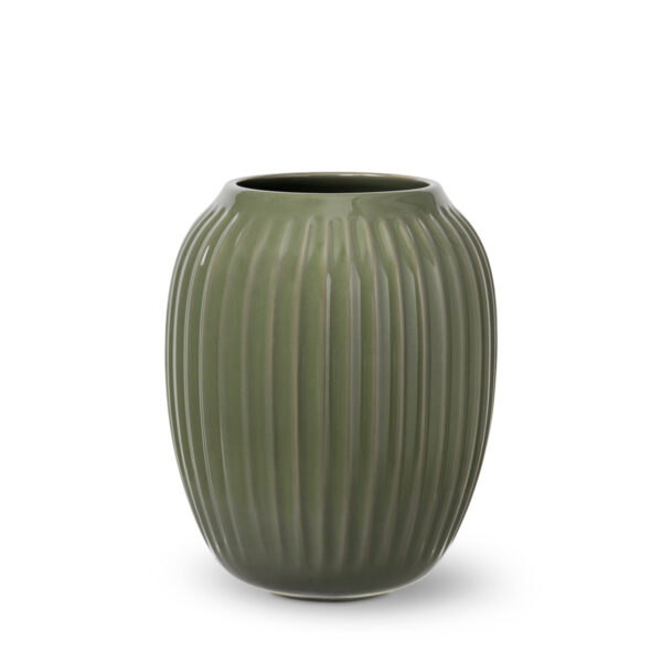 Kähler, Hammershøi vase, dark green stoneware, 21cm