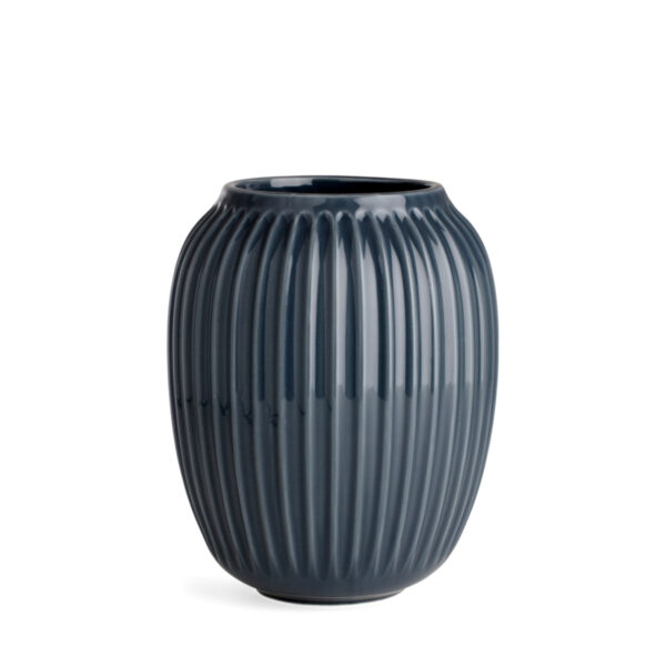 Kähler, Hammershøi vase, anthracite stoneware, 21cm