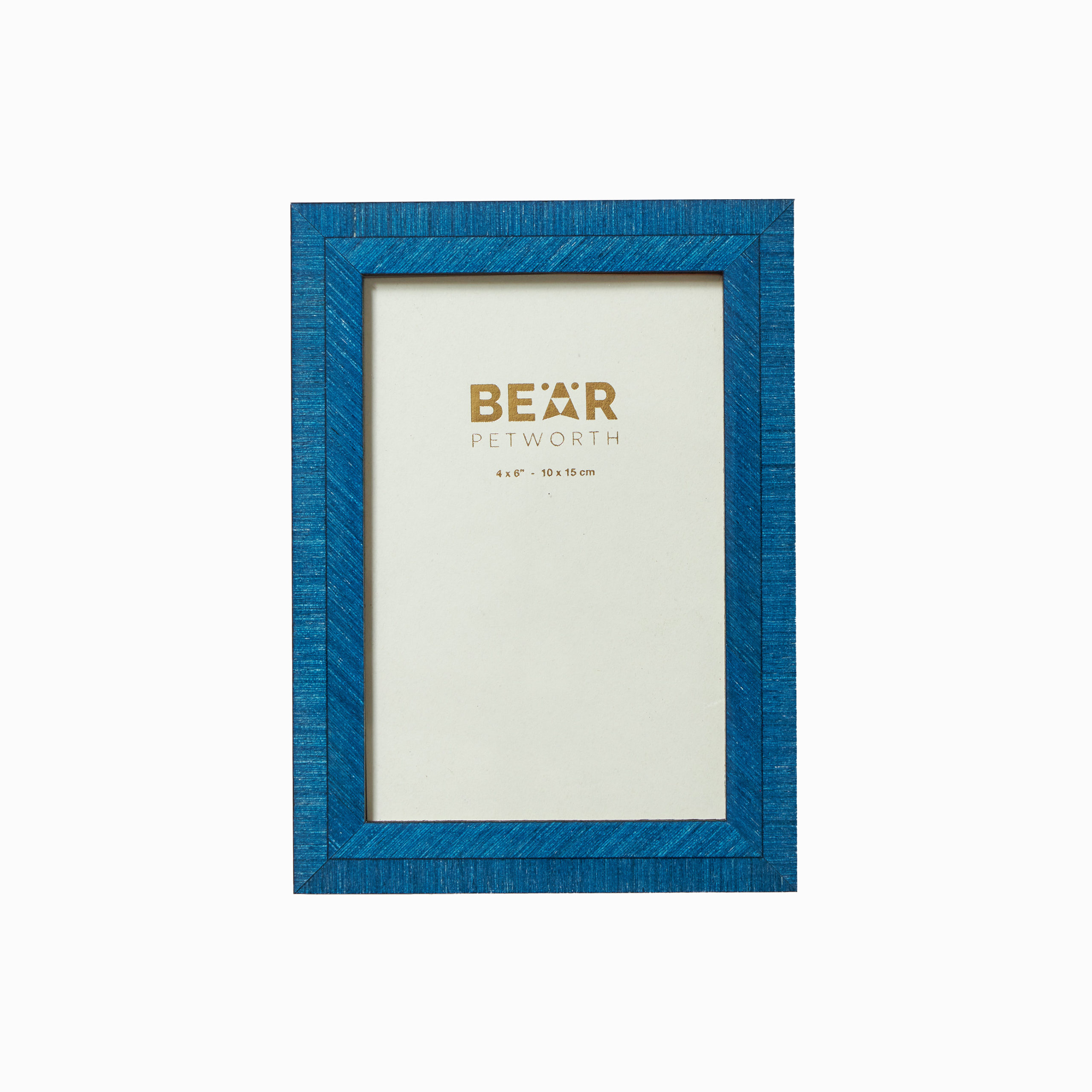 Italian photo frame, 4″ x 6″, blue BEAR Petworth