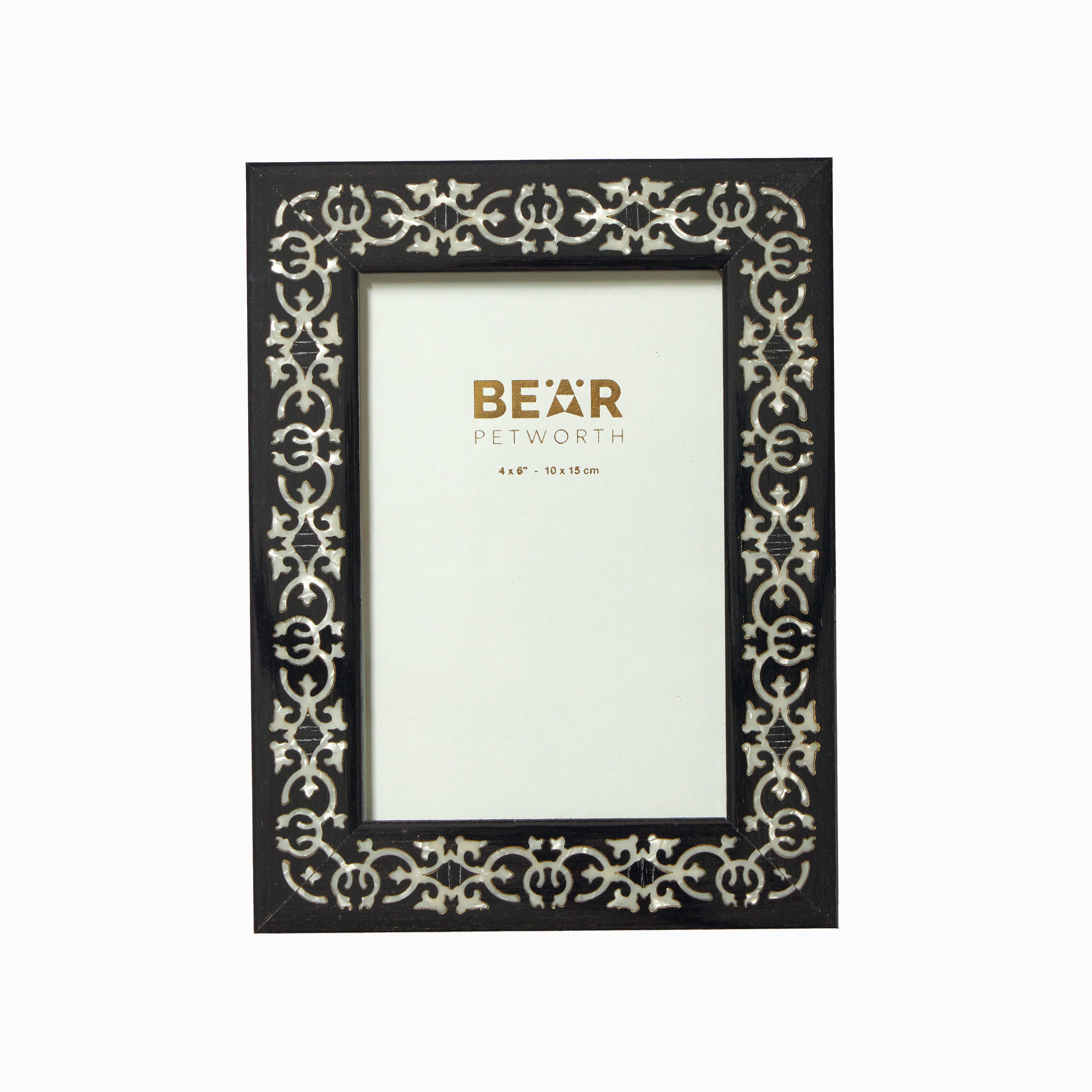 Italian photo frame, 4″ x 6″, Marrakech black BEAR Petworth