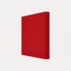 Esmie, square guest book, pattern cranes/red