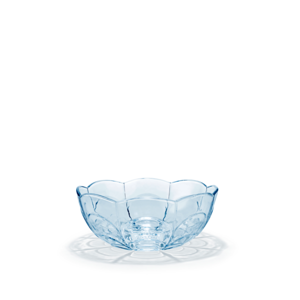 Holmegaard, Lily bowl, 23cm, blue iris