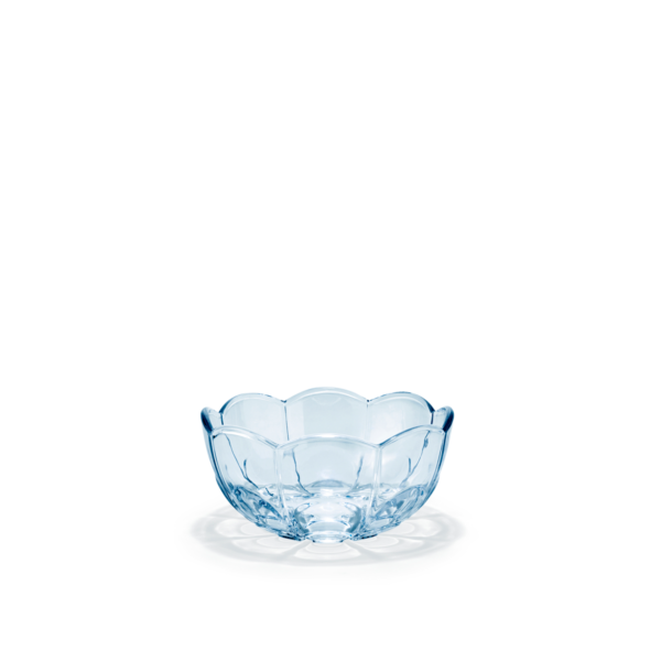 Holmegaard, Lily bowl, 2-piece set, 13cm, blue iris