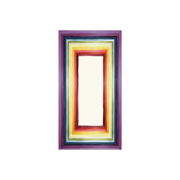 Bell Hutley, rainbow tablecloth, 240 x 145cm
