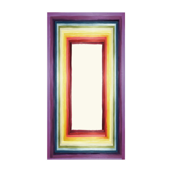 Bell Hutley, rainbow tablecloth, 350 x 145cm
