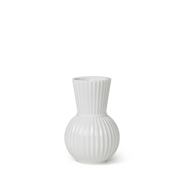 Lyngby Porcelæn, Lyngby Tura vase, white porcelain, 18cm