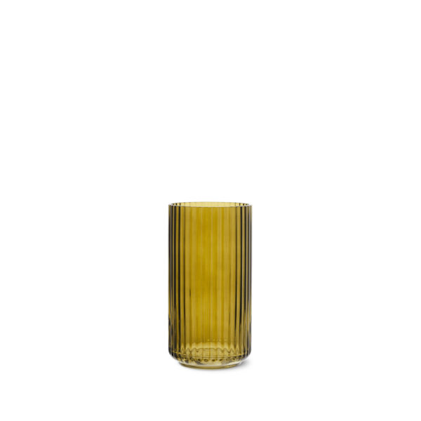 Lyngby Porcelæn, Lyngby vase, olive glass, 20cm