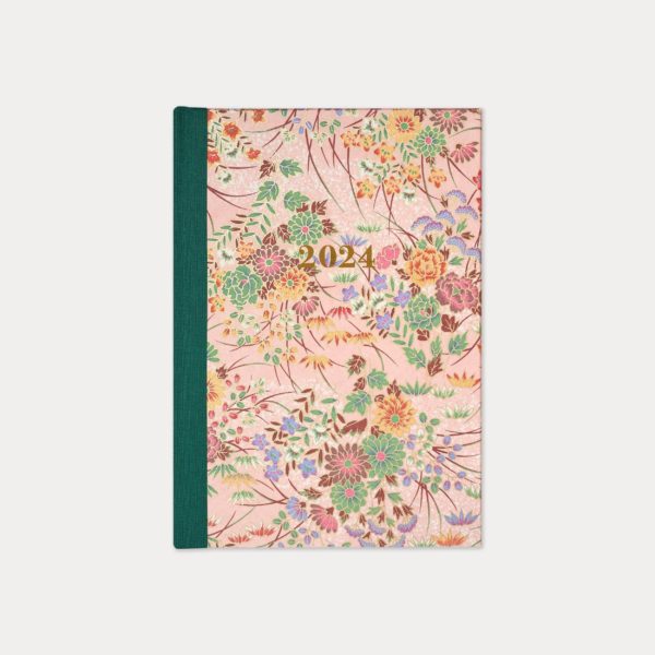 Esmie, 2024 weekly diary, bouquet spray pink