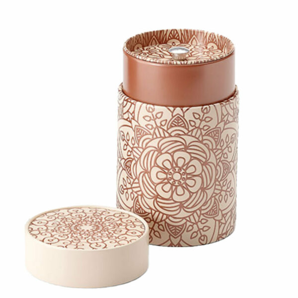 Japanese Teaware, tea caddy, mandala powder