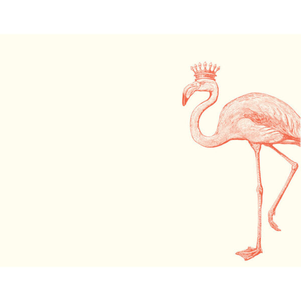 Alexa Pulitzer, small notecards, Royal Flamingo