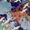 Esmie, pen pot, pattern cranes blue