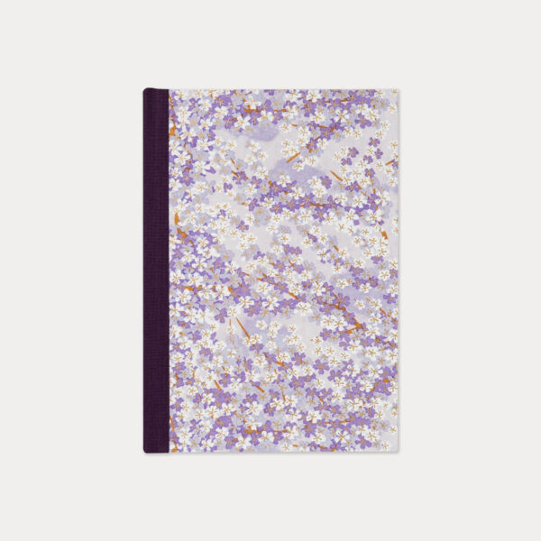 Esmie, classic journal, white purple blossom/lilac