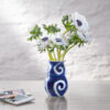 Kähler, Tulle vase, blue, 13cm