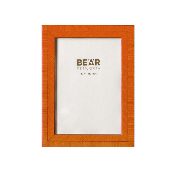 Italian photo frame, 5″x7″, orange