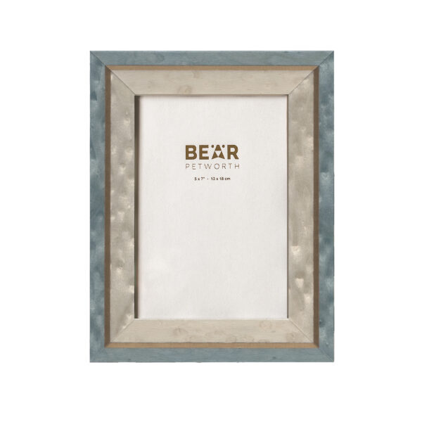 Italian photo frame, 5″x7″, doro blue