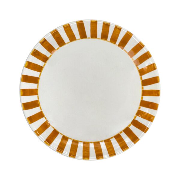 Villa Bologna, Dinner Plate, Yellow Stripes