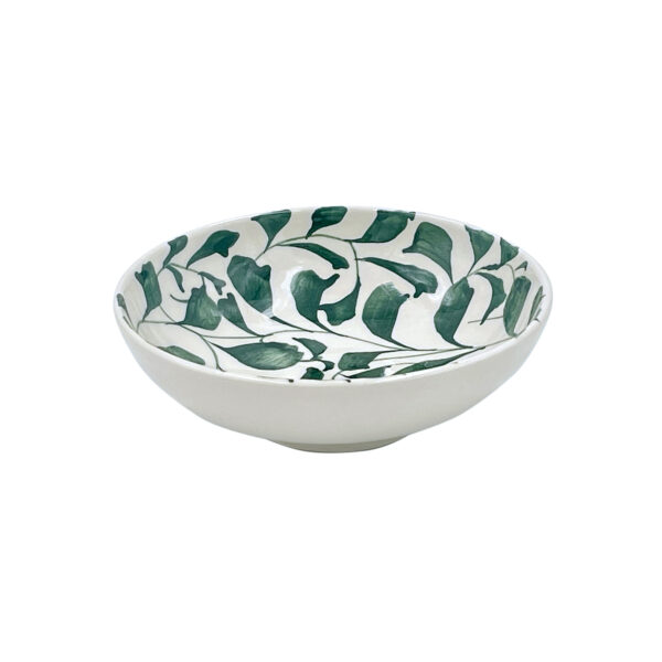 Villa Bologna, Peanut Bowl, Green Scroll